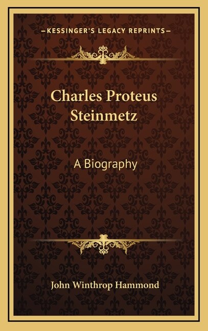 Front cover_Charles Proteus Steinmetz