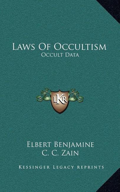 Front cover_Laws of Occultism
