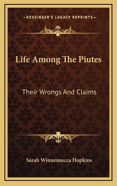 Front cover_Life Among The Piutes