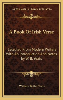 Front cover_A Book Of Irish Verse