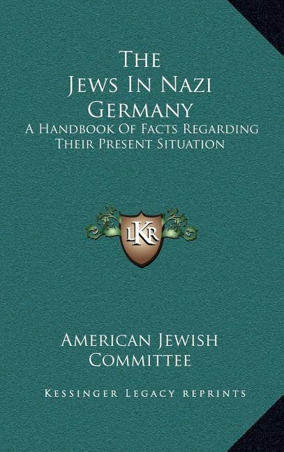 Front cover_The Jews In Nazi Germany