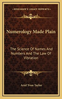 Front cover_Numerology Made Plain