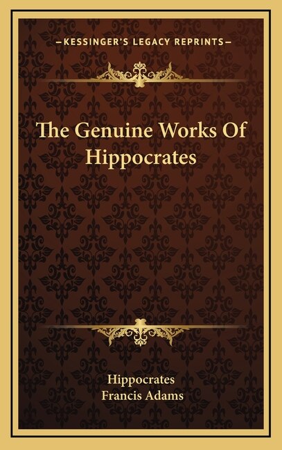Front cover_The Genuine Works of Hippocrates