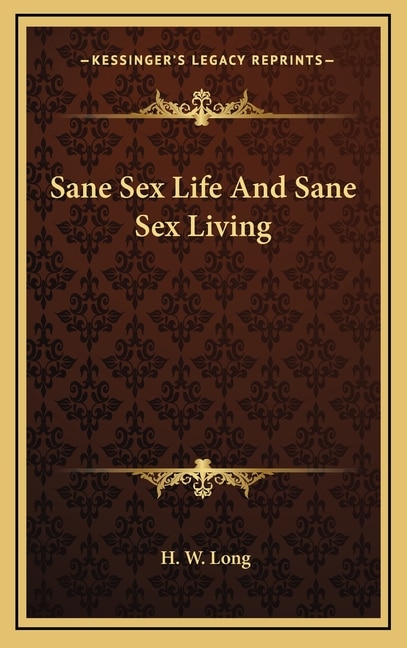 Couverture_Sane Sex Life And Sane Sex Living