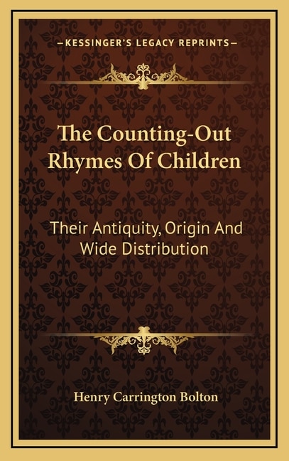 Front cover_The Counting-Out Rhymes Of Children