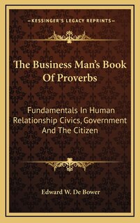 Front cover_The Business Man's Book Of Proverbs