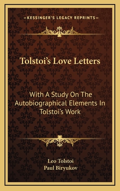 Front cover_Tolstoi's Love Letters