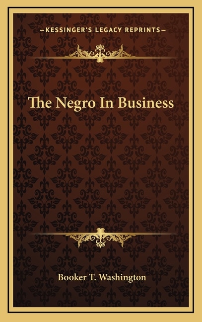 Front cover_The Negro in Business