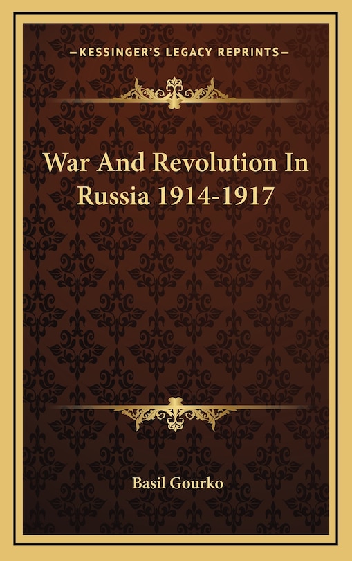 Couverture_War And Revolution In Russia 1914-1917