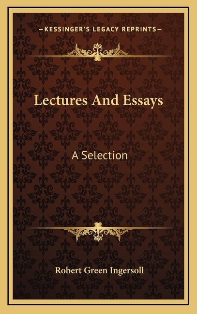 Front cover_Lectures And Essays