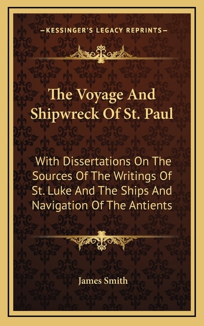 Front cover_The Voyage And Shipwreck Of St. Paul