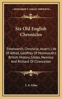 Front cover_Six Old English Chronicles