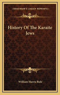 Front cover_History Of The Karaite Jews