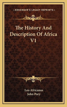 The History And Description Of Africa V1