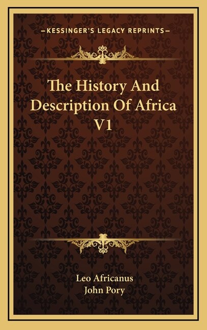 Front cover_The History And Description Of Africa V1