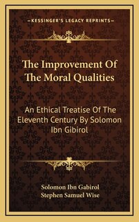 Front cover_The Improvement Of The Moral Qualities