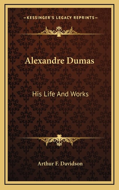 Front cover_Alexandre Dumas