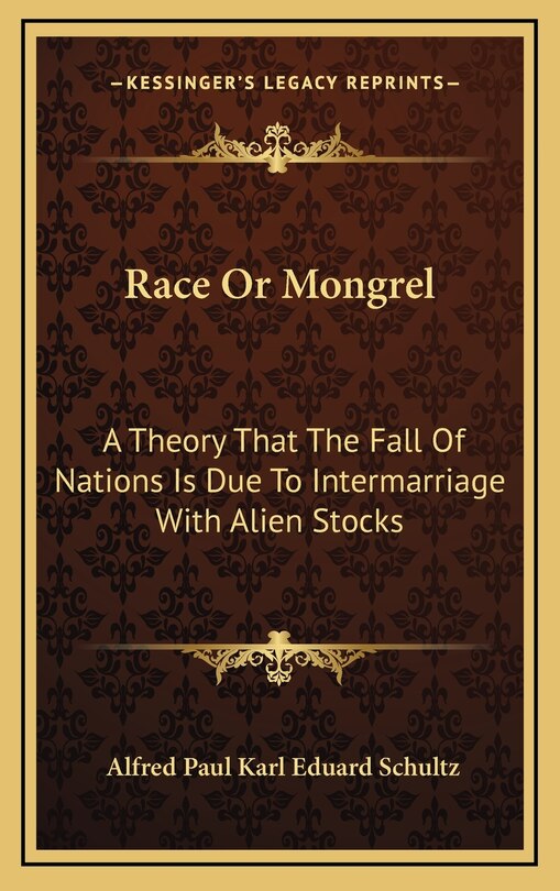 Couverture_Race Or Mongrel