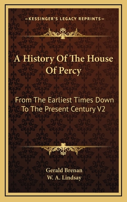 Front cover_A History Of The House Of Percy