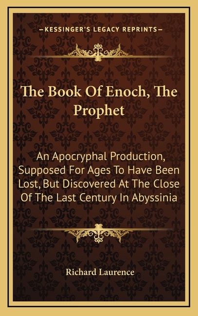 Front cover_The Book Of Enoch, The Prophet
