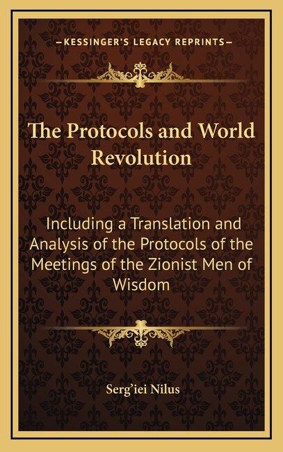 Couverture_The Protocols and World Revolution