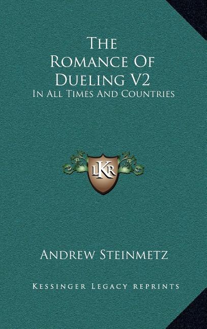 Front cover_The Romance Of Dueling V2