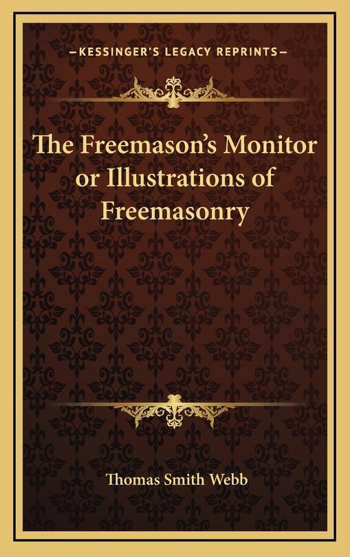 Front cover_The Freemason's Monitor or Illustrations of Freemasonry