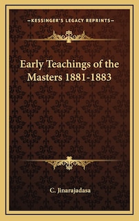 Front cover_Early Teachings of the Masters 1881-1883