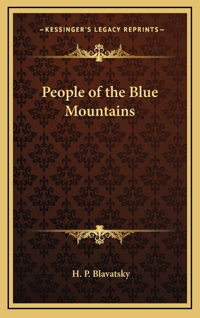 Couverture_People of the Blue Mountains