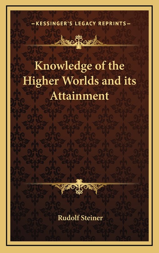 Couverture_Knowledge of the Higher Worlds and its Attainment