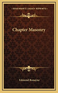 Front cover_Chapter Masonry