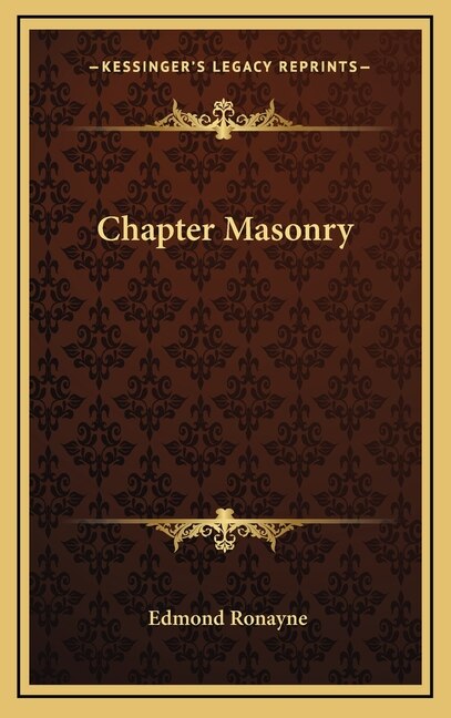 Front cover_Chapter Masonry