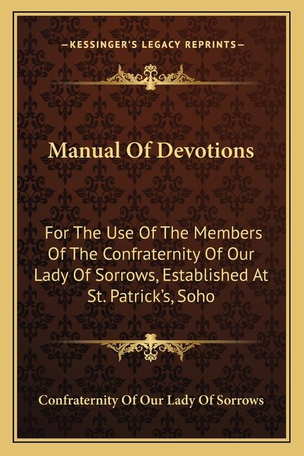 Front cover_Manual Of Devotions