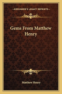 Front cover_Gems From Matthew Henry