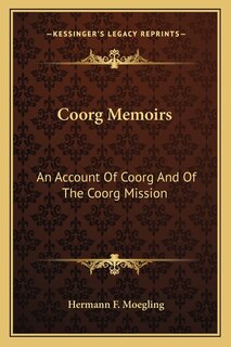 Front cover_Coorg Memoirs
