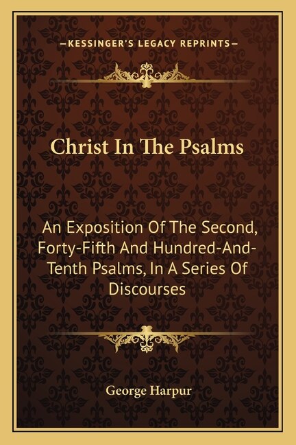 Front cover_Christ In The Psalms