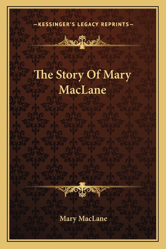 Couverture_The Story Of Mary MacLane