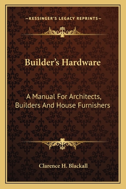 Couverture_Builder's Hardware