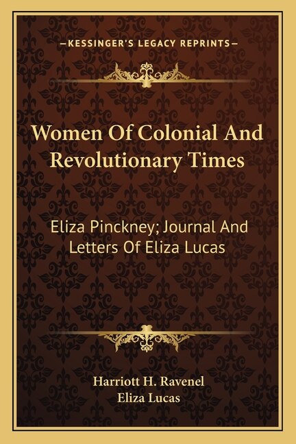 Front cover_Women of Colonial and Revolutionary Times