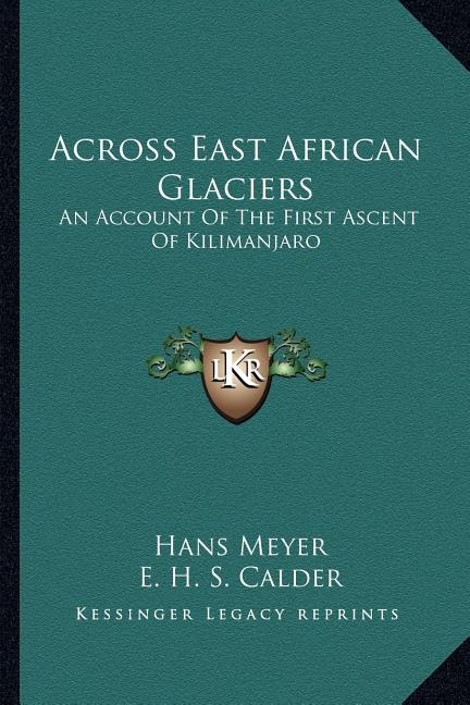 Front cover_Across East African Glaciers