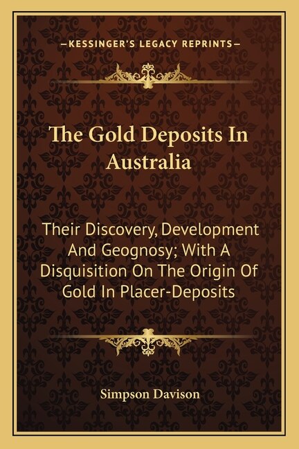 Couverture_The Gold Deposits In Australia