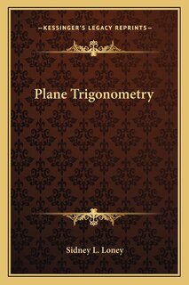Front cover_Plane Trigonometry
