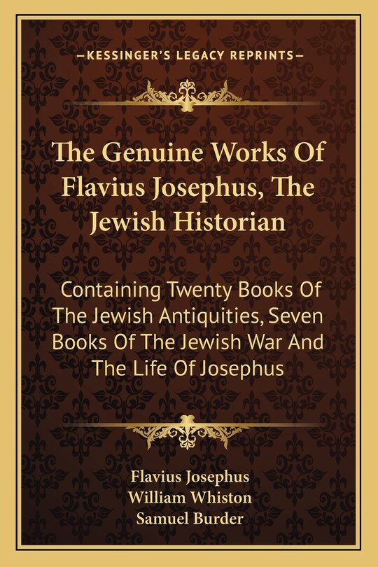 Couverture_The Genuine Works of Flavius Josephus, the Jewish Historian