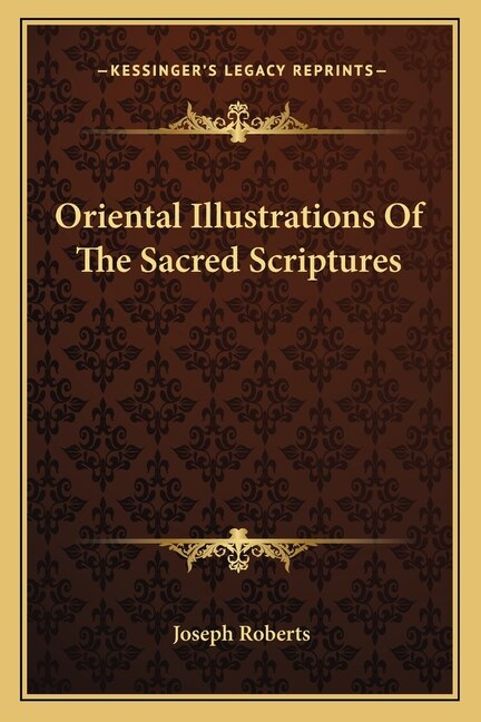 Couverture_Oriental Illustrations Of The Sacred Scriptures