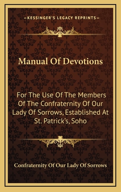 Front cover_Manual Of Devotions