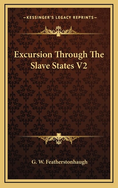 Front cover_Excursion Through The Slave States V2