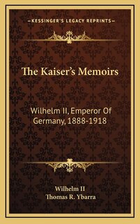 Couverture_The Kaiser's Memoirs