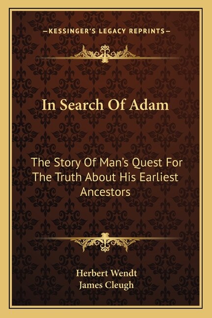 Front cover_In Search Of Adam
