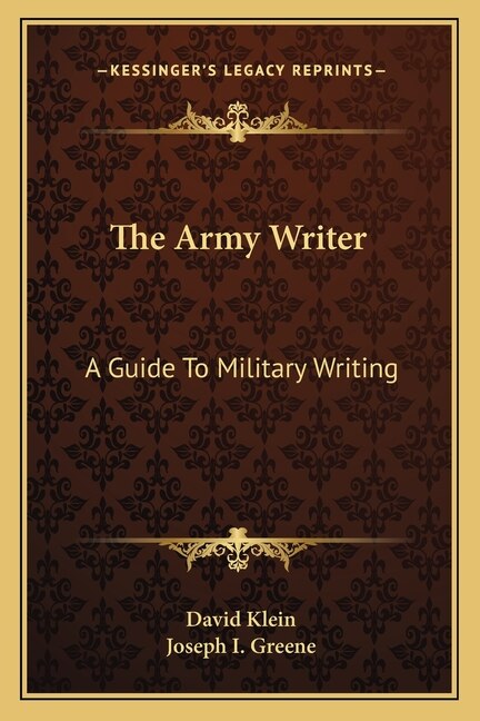 Couverture_The Army Writer