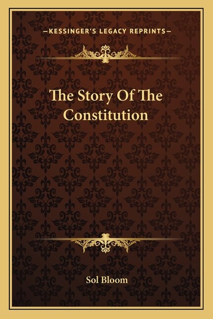 Front cover_The Story Of The Constitution